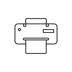 print, printing, printer vector icon. Outline vector icon