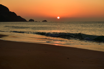 朝焼けからの日の出