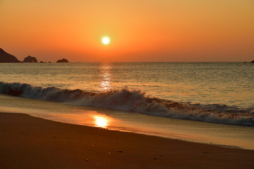 朝焼けからの日の出