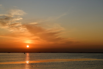 朝焼けからの日の出