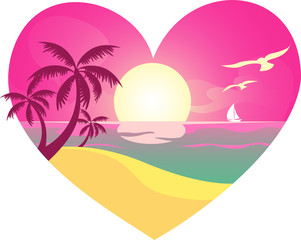 heart beach