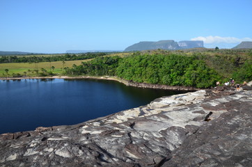 Fototapeta premium Blick auf die Lagune von Canaima, Venezuela