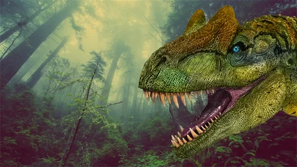 Crédence de cuisine en verre imprimé Dinosaures Dinosaurier