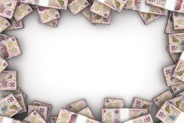 Frame with Mexican Pesos