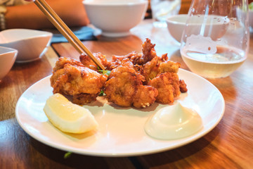Karage Chicken in Japanese restaurant in Brisbane