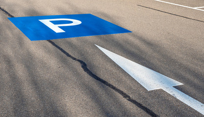 Weg zum Parkplatz