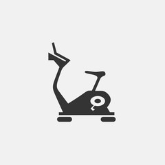 indoor aerobic bike icon vector illustration sign