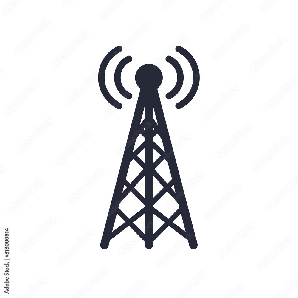 Poster antena with wifi connection signal