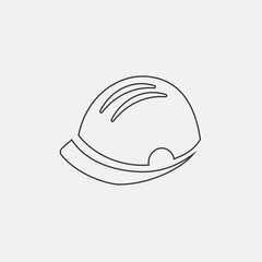 hard hat icon vector illustration sign