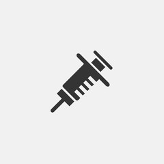syringe icon vector illustration sign