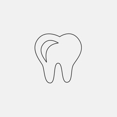 tooth icon vector illustration sign