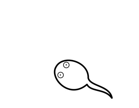 recommend clip art: おたまじゃくし３(線画)