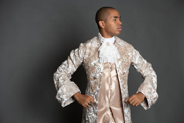 Black Male Ballet Dancer in 16th Century Outfit