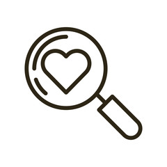 search magnifying glass isolated icon