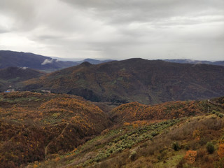 Saracinesco landscape, Italy
