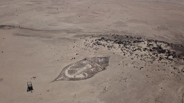 4K aerial drone video of Regimental Badges National Monument, made by soldiers of Second Durban Light Infantry and Transvaal Scottish Regiment during WW1 in German South-West Africa, presently Namibia