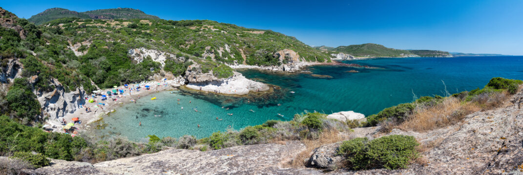 Sardaigne -  Panorama de la plage de Compultitu