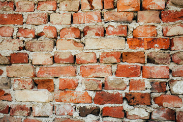 Old brick wall. Perfect grunge background. Copy space for text.