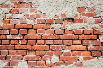 Old brick wall. Perfect grunge background. Copy space for text.