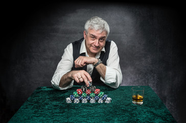 Poker, Spieler, Glück, Casino
