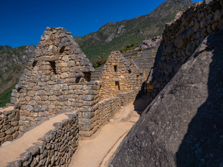 Houses, temples and constructions made by the Incas. Passages, paths and walls made with stone...