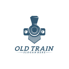 Classic train logo concept, Locomotive logo design vector template, Creative design, icon symbol