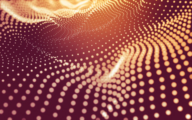 Abstract background. Molecules technology with polygonal shapes, connecting dots and lines....