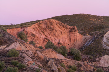 Steep landscape near Yator (Spain)