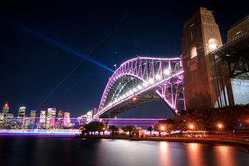 Obraz premium Sydney Harbour Bridge at night