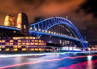 Obraz premium Sydney Harbour Bridge at night