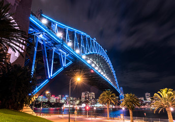 Obraz premium Sydney Harbour Bridge at night