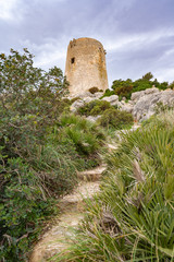 Talaia d'Albercutx , in der Nähe von Cap Formentor auf Mallorca, Spanien, Pollenca