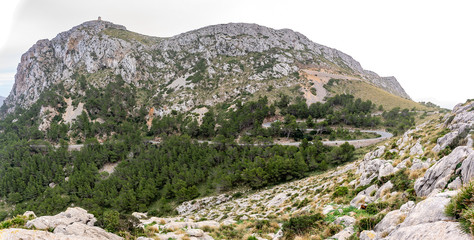 Talaia d'Albercutx , in der Nähe von Cap Formentor auf Mallorca, Spanien, Pollenca