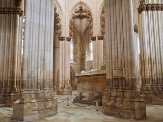 Obraz premium Inside the impressive monastery of Batalha in the Centro region of Portugal