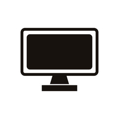 desktop computer device isolated icon