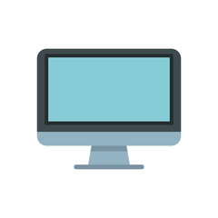 desktop monitor computer isolated icon
