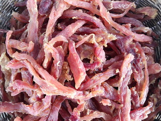 Portion of crocodile meat for sale