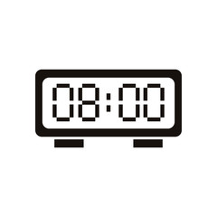 digital alarm clock isolated icon