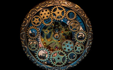 Steampunk clock