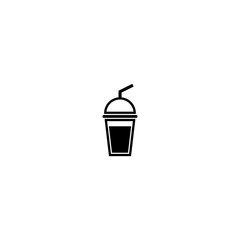 drink cup and wine bottle icon vector design symbol