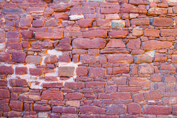 old red brick wall background