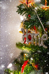 Weihnachten Weihnachtsbaum Baumkugel rot home christmas tree  xmas