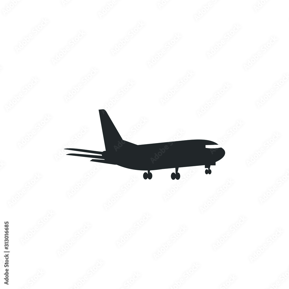 Poster plane icon template color editable. airplane symbol vector sign isolated on white background illustr