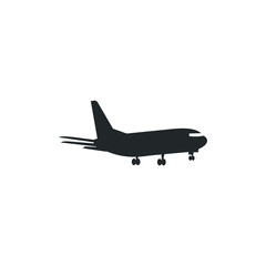 Plane icon template color editable. Airplane symbol vector sign isolated on white background illustration for graphic and web design.