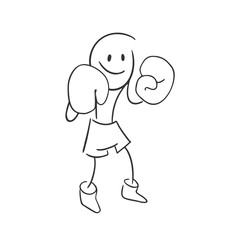boxer man draw