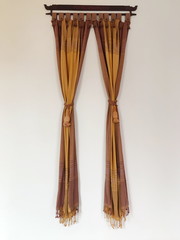 Brown Curtains window decoration interior of room