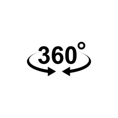 360 degree icon vector design symbol