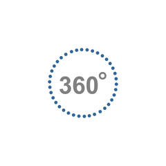 360 degree icon vector design symbol