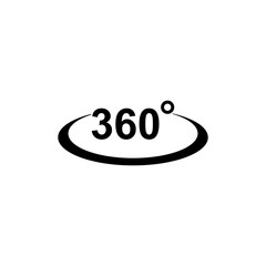 360 degree icon vector design symbol