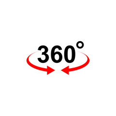 360 degree icon vector design symbol